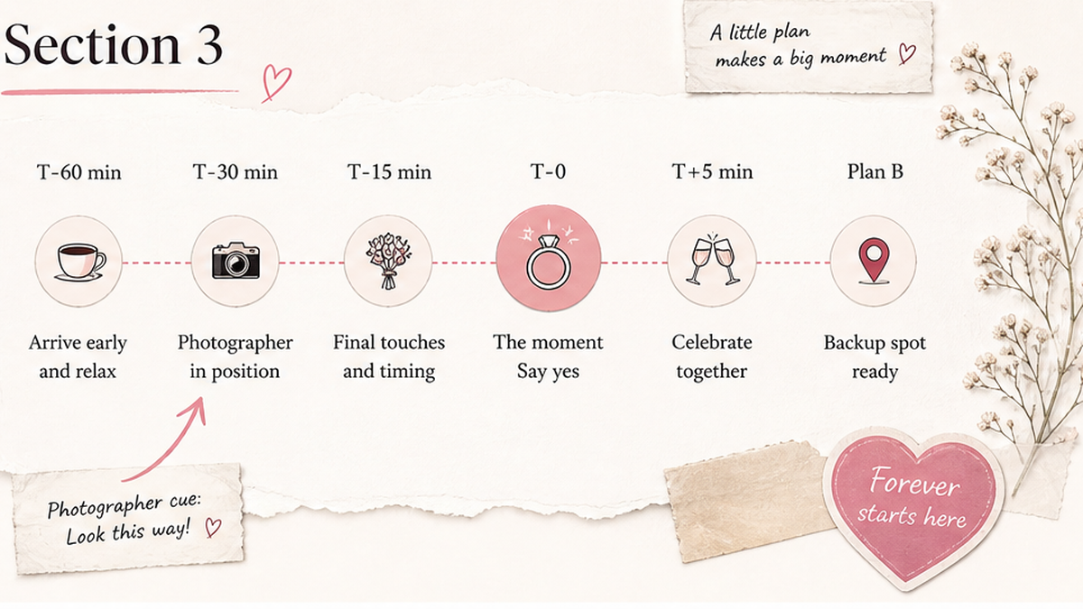 Proposal day timeline: Section 3