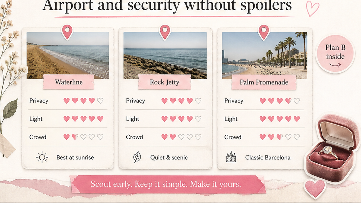 Proposal spot comparison card: Airport and security without spoilers