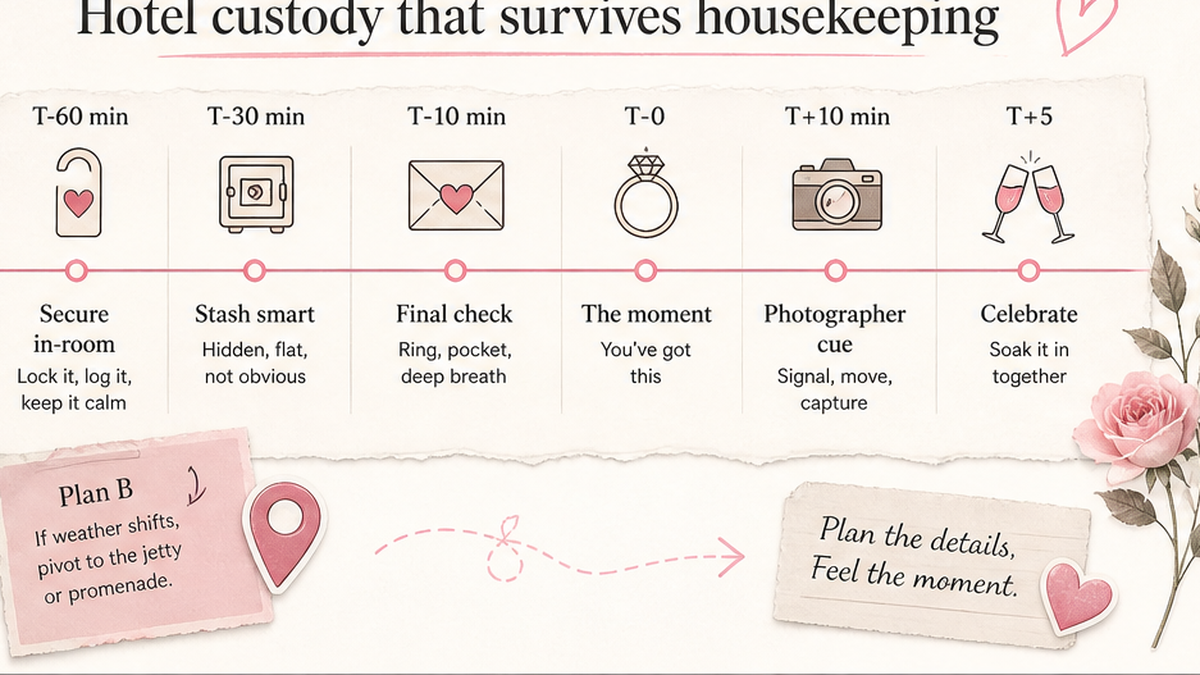 Proposal day timeline: Hotel custody that survives housekeeping