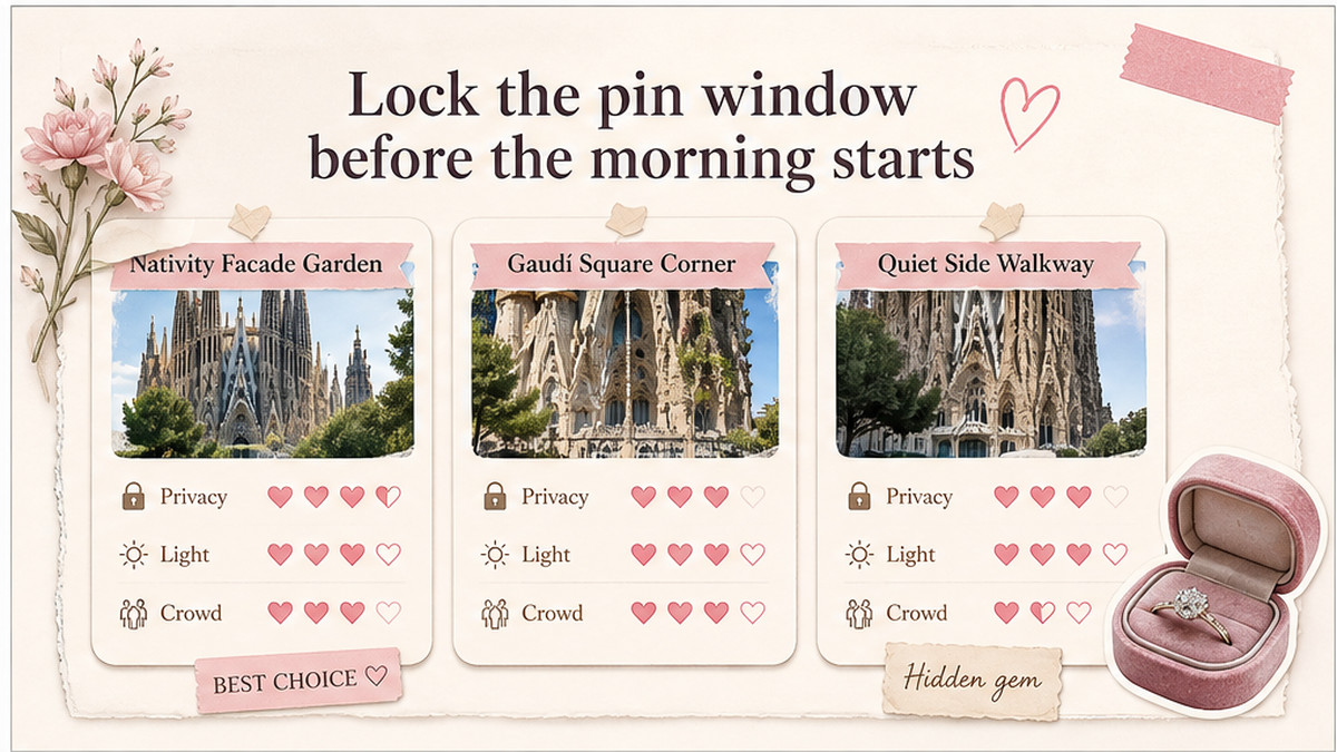 Proposal spot comparison card: Lock the pin window before the morning starts