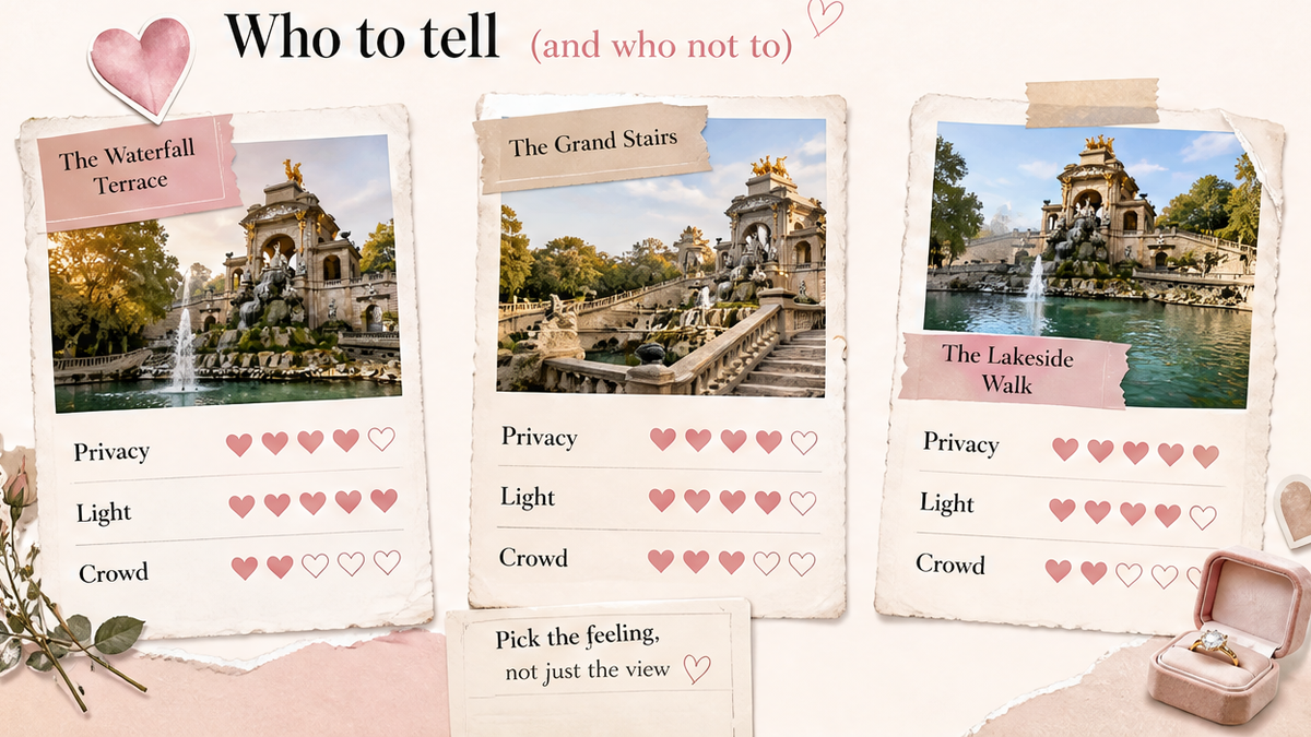 Proposal spot comparison card: Who to tell (and who not to)