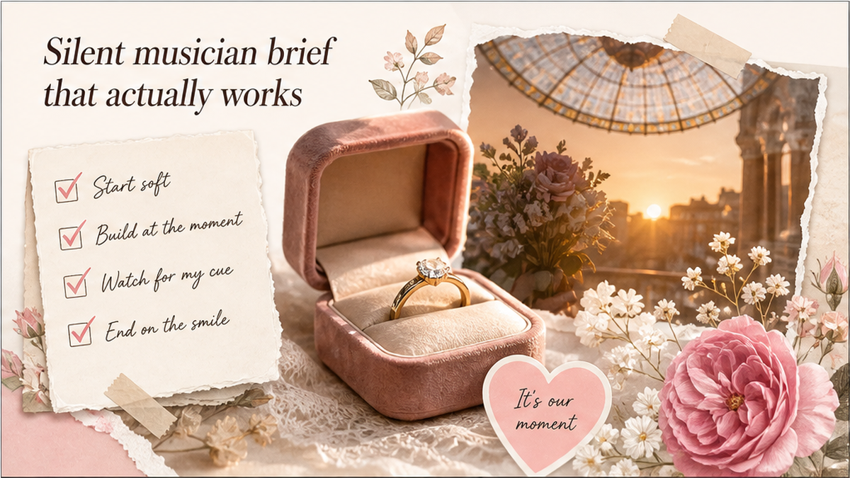 Ring moment detail card: Silent musician brief that actually works