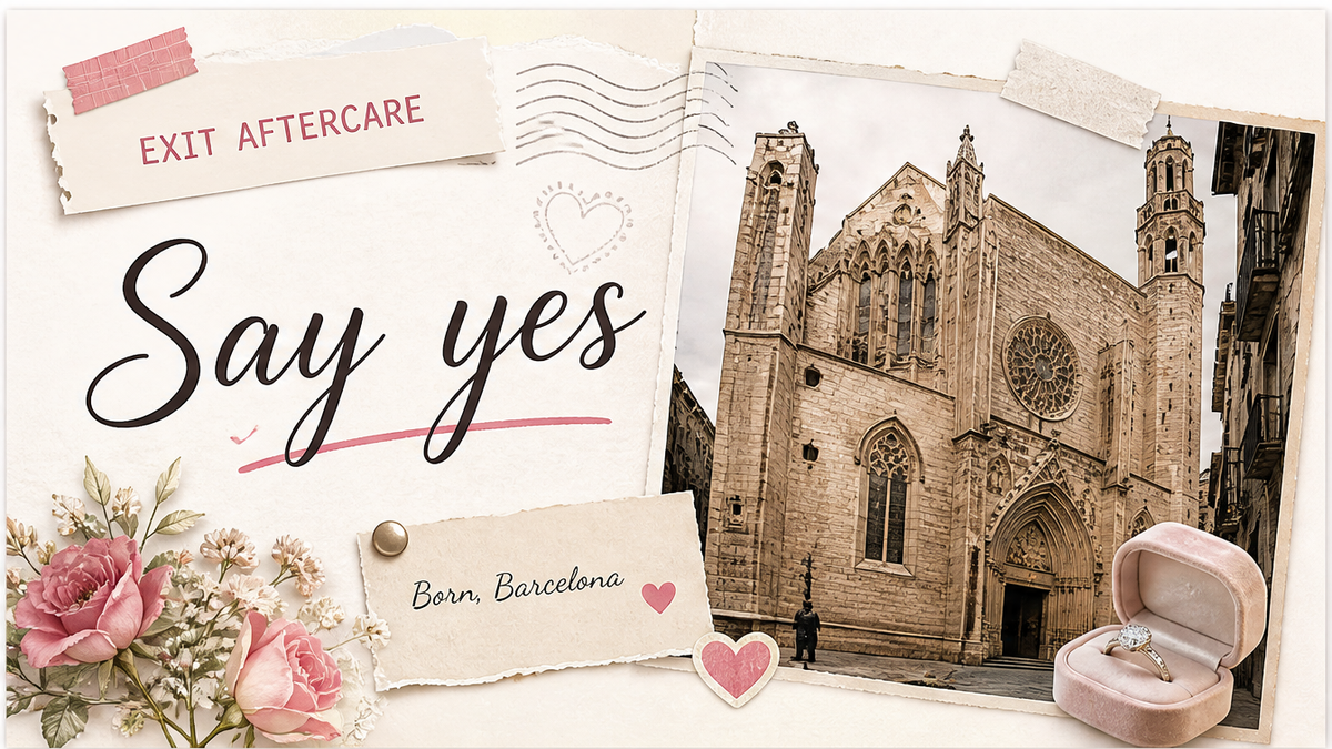 Cover: exit aftercare postcard
