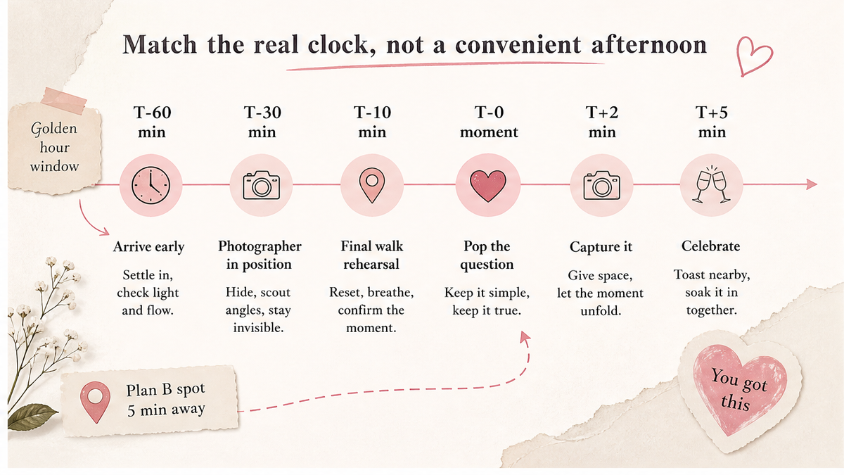 Proposal day timeline: Match the real clock, not a convenient afternoon