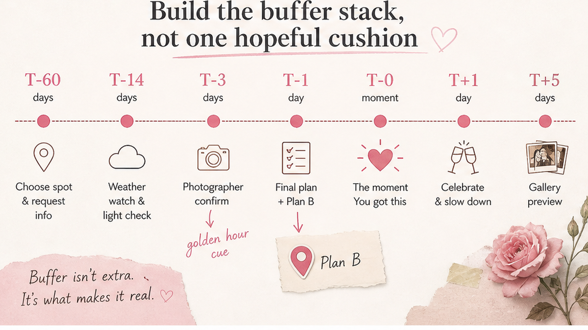 Proposal day timeline: Build the buffer stack, not one hopeful cushion