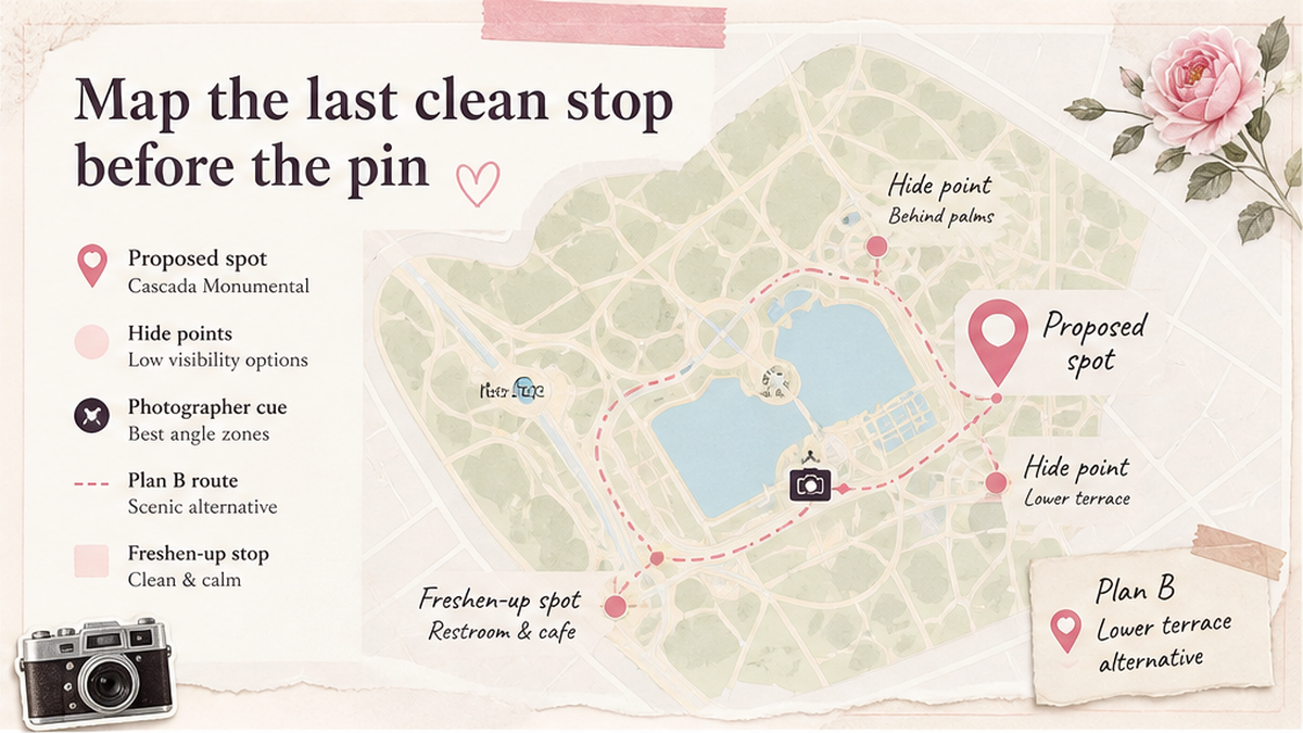 Map pin hide-point board: Map the last clean stop before the pin