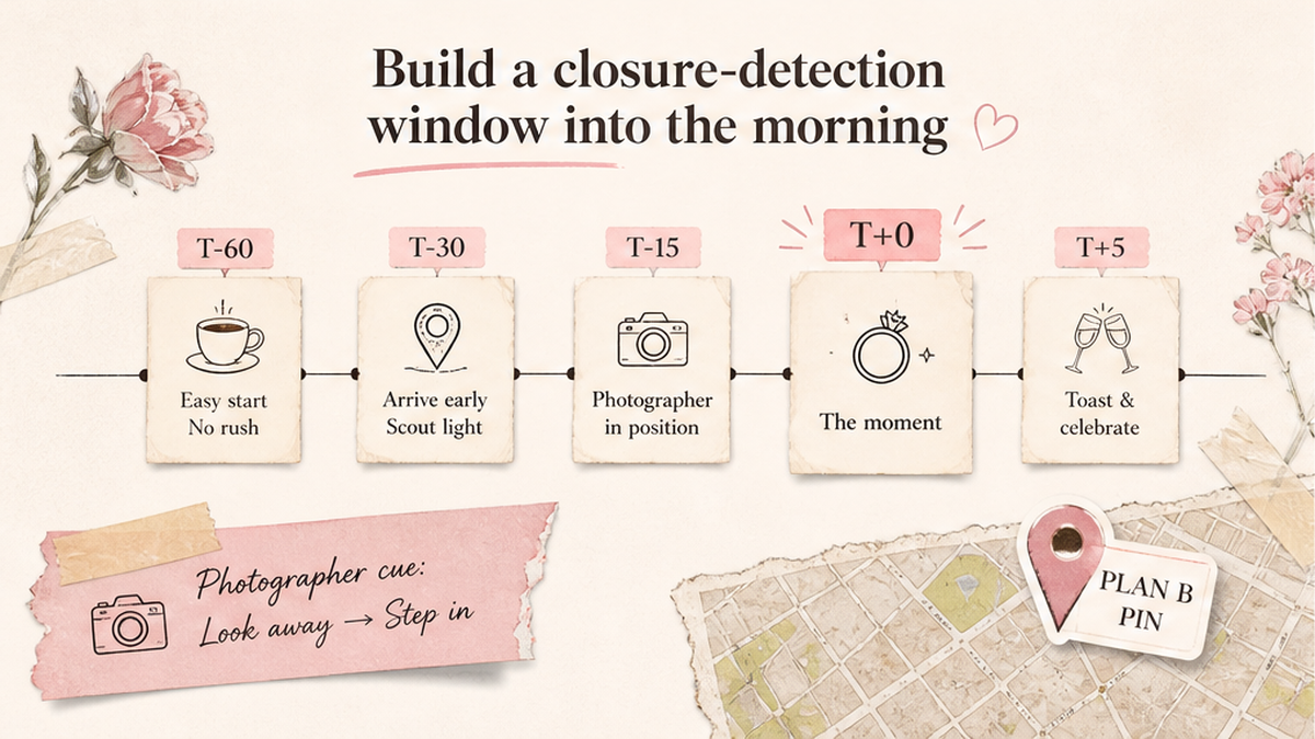 Proposal day timeline: Build a closure-detection window into the morning