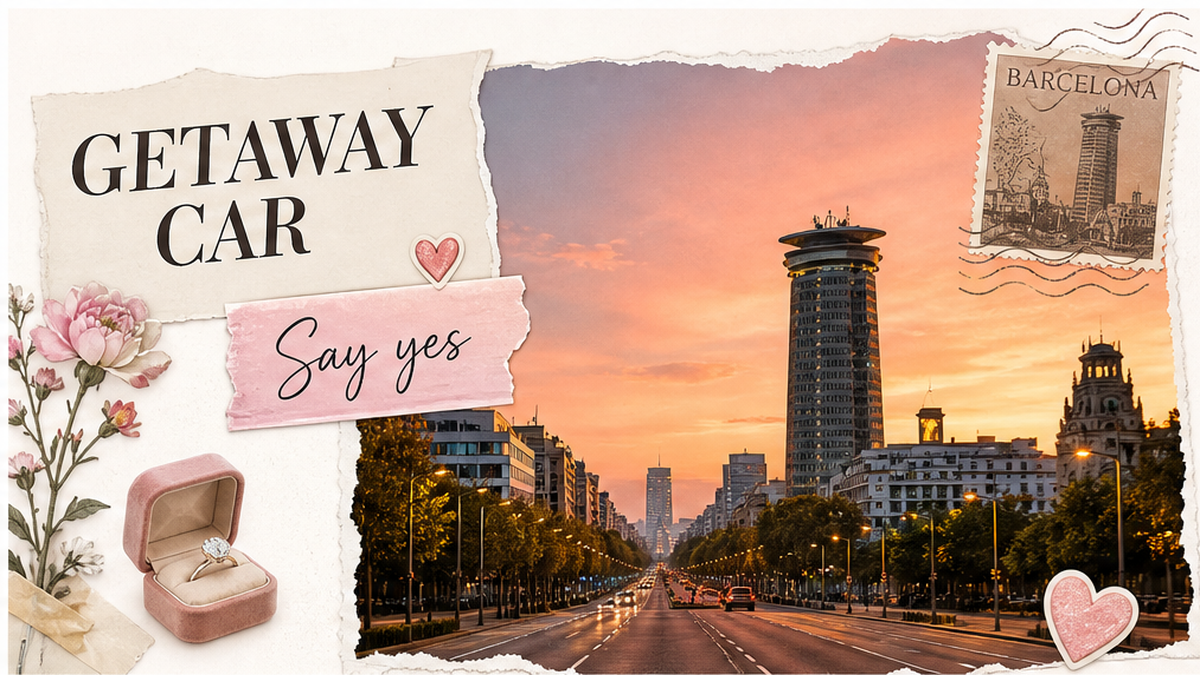 Cover: getaway car postcard