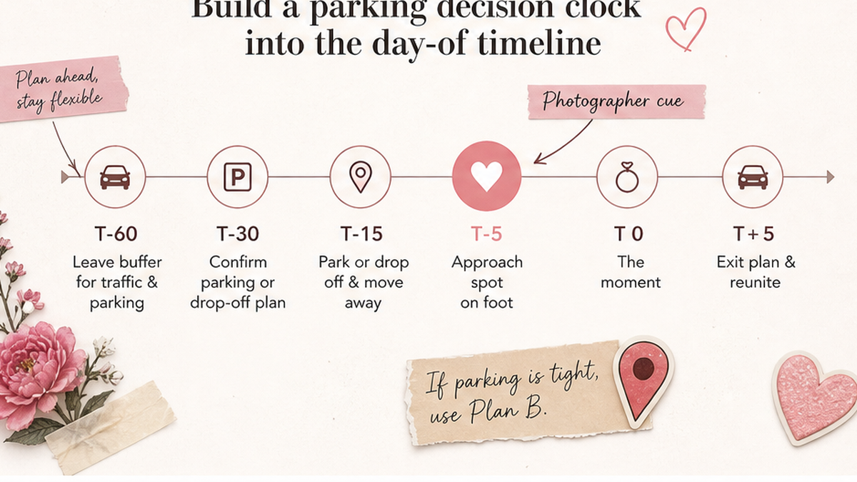 Proposal day timeline: Build a parking decision clock into the day-of timeline