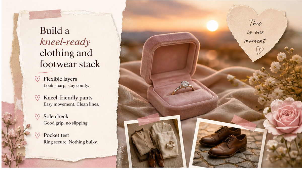 Ring moment detail card: Build a kneel-ready clothing and footwear stack