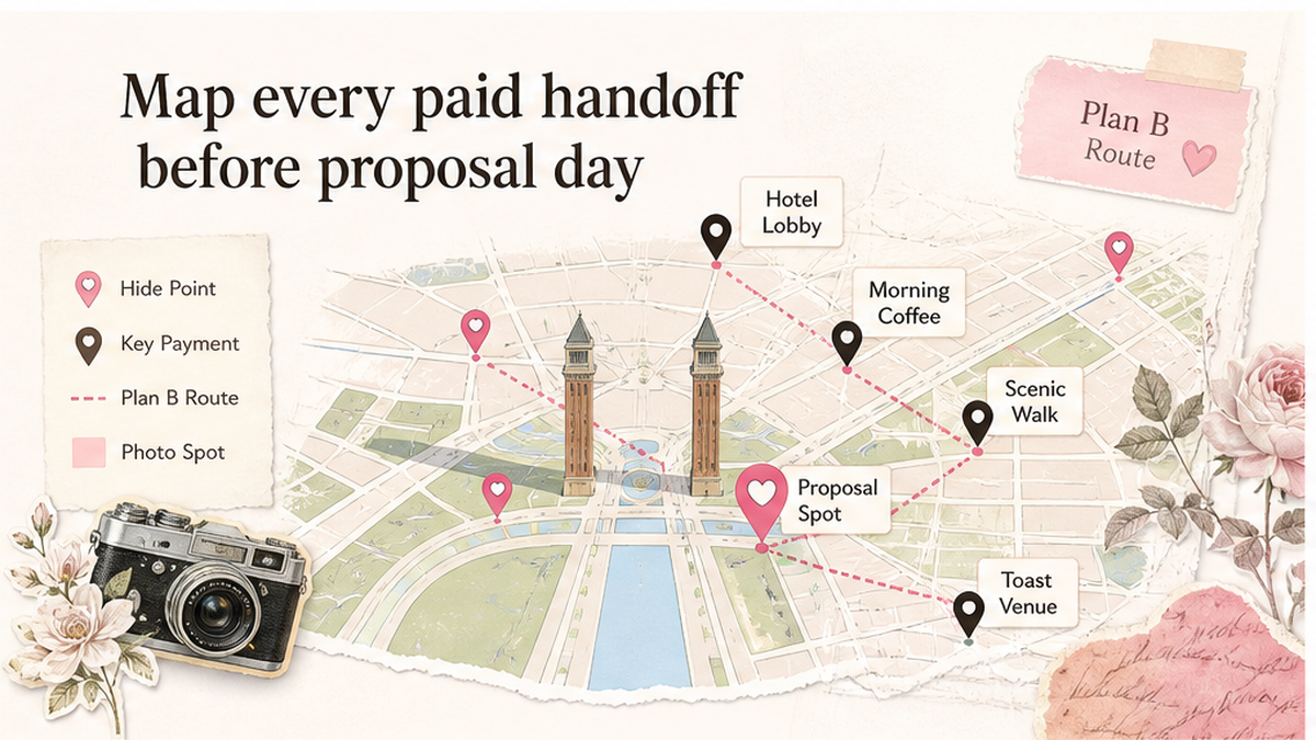 Map pin hide-point board: Map every paid handoff before proposal day