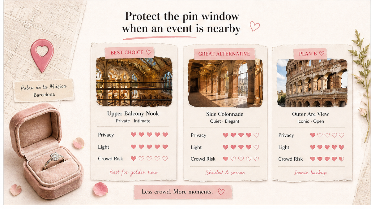 Proposal spot comparison card: Protect the pin window when an event is nearby