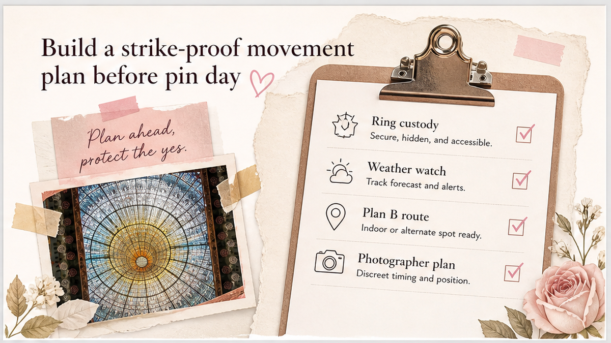 Proposal checklist board: Build a strike-proof movement plan before pin day